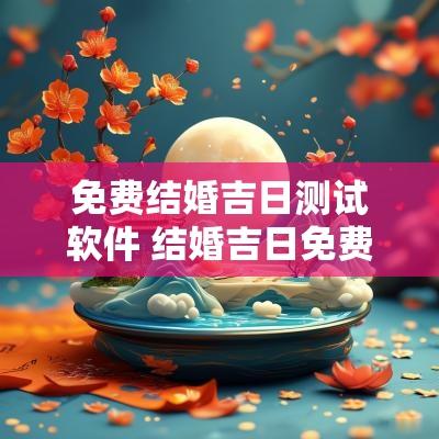 免费结婚吉日测试软件 结婚吉日免费测算平台