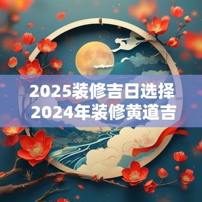 2025装修吉日选择 2025年装修黄道吉日