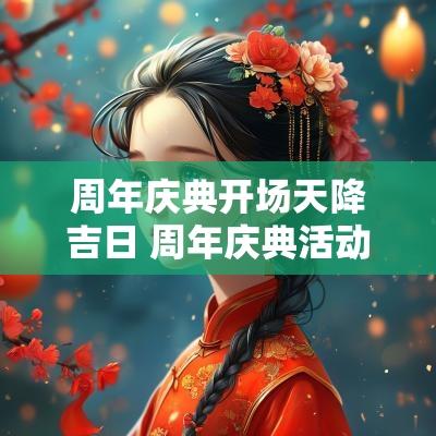 周年庆典开场天降吉日 周年庆典活动开场白