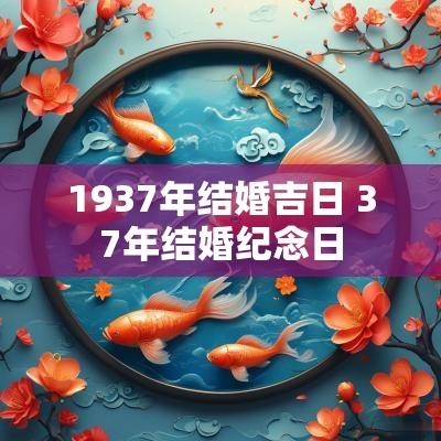 1937年结婚吉日 37年结婚纪念日