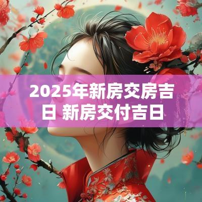 2025年新房交房吉日 新房交付吉日