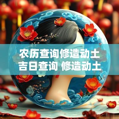 农历查询修造动土吉日查询 修造动土黄道吉日查询