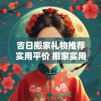 吉日搬家礼物推荐实用平价 搬家实用礼物