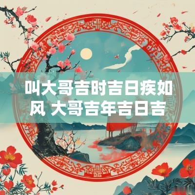 叫大哥吉时吉日疾如风 大哥吉年吉日吉如风