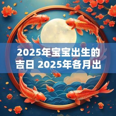 2025年宝宝出生的吉日 2025年各月出生宝宝的命运