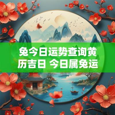 兔今日运势查询黄历吉日 今日属兔运势查询黄历