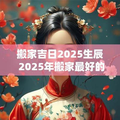 搬家吉日2025生辰 2025年搬家最好的黄道吉日