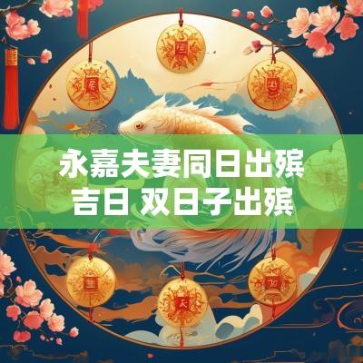 永嘉夫妻同日出殡吉日 双日子出殡