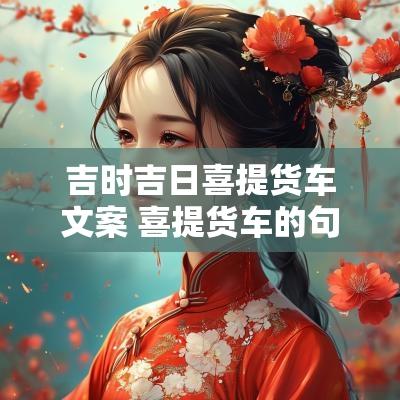 吉时吉日喜提货车文案 喜提货车的句子