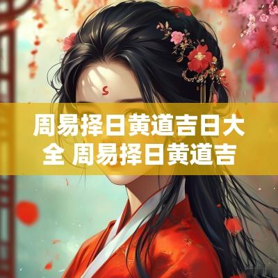 周易择日黄道吉日大全 周易择日黄道吉日大全查询