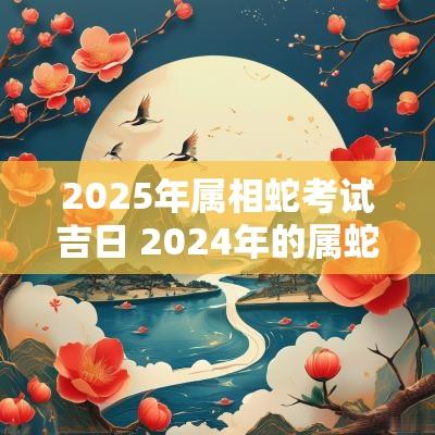2025年属相蛇考试吉日 2025年的属蛇考试