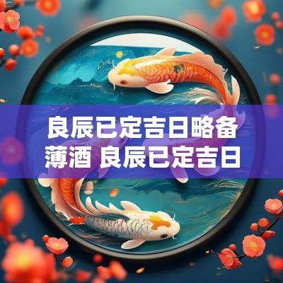 良辰已定吉日略备薄酒 良辰已定吉日待访吾有薄酒