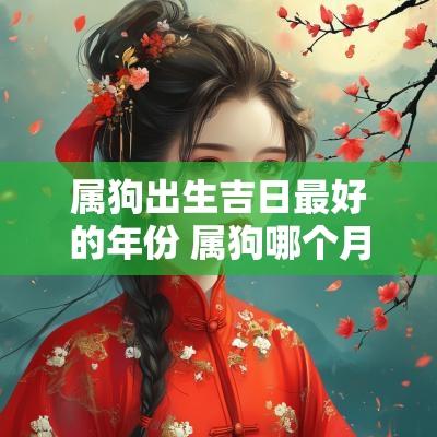 属狗出生吉日最好的年份 属狗哪个月份出生最好命万年历
