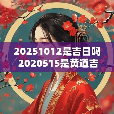 20251012是吉日吗 2025515是黄道吉日吗