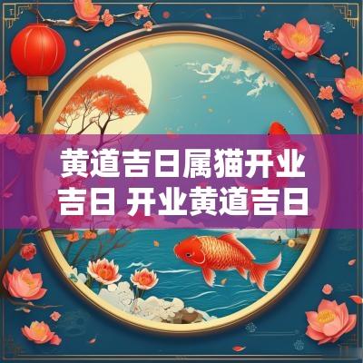 黄道吉日属猫开业吉日 开业黄道吉日吉时查询4月