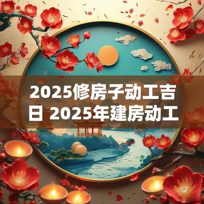 2025修房子动工吉日 2025年建房动工吉日