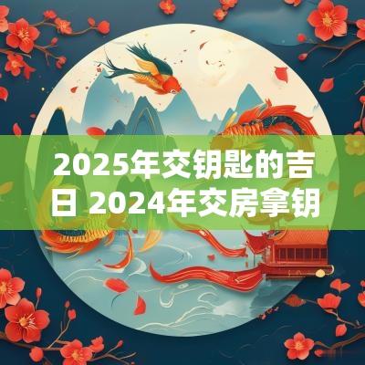 2025年交钥匙的吉日 2025年交房拿钥匙的好日子有哪些