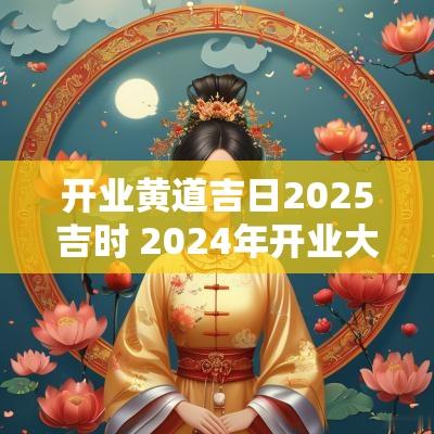 开业黄道吉日2025吉时 2025年开业大吉的黄道吉日