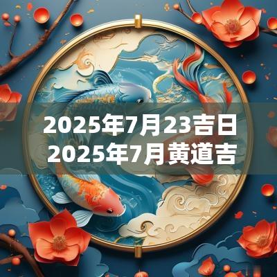 2025年7月23吉日 2025年7月黄道吉日