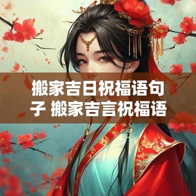 搬家吉日祝福语句子 搬家吉言祝福语