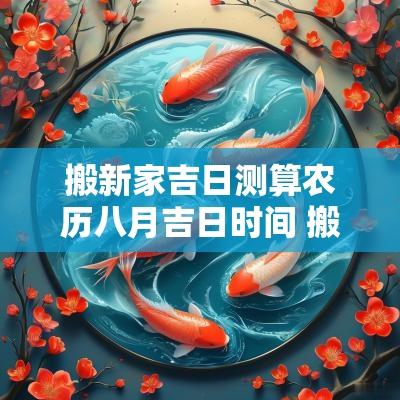 搬新家吉日测算农历八月吉日时间 搬家农历8月哪天最好