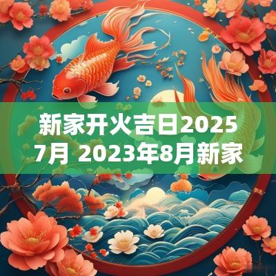 新家开火吉日20257月 2025年8月新家开火黄道吉日