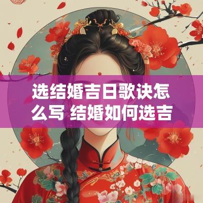 选结婚吉日歌诀怎么写 结婚如何选吉日