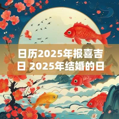 日历2025年报喜吉日 2025年结婚的日子