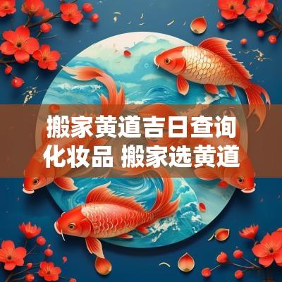 搬家黄道吉日查询化妆品 搬家选黄道吉日查询