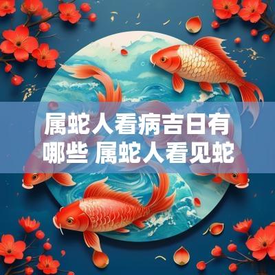 属蛇人看病吉日有哪些 属蛇人看见蛇什么预兆