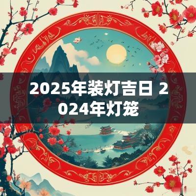 2025年装灯吉日 2025年灯笼