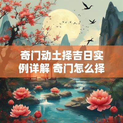 奇门动土择吉日实例详解 奇门怎么择吉日吉时