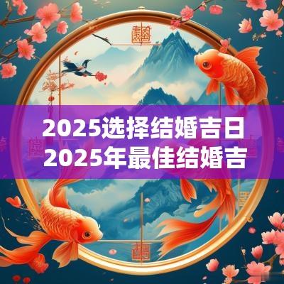 2025选择结婚吉日 2025年最佳结婚吉日一览表