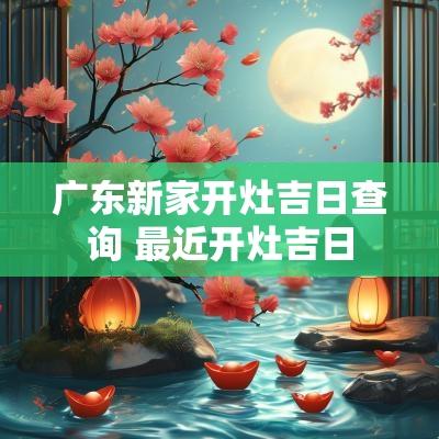 广东新家开灶吉日查询 最近开灶吉日