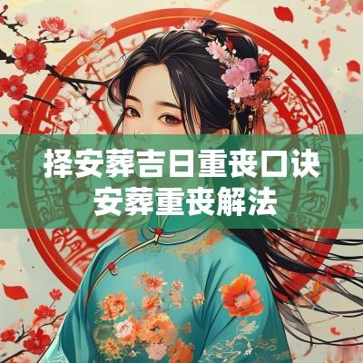 择安葬吉日重丧口诀 安葬重丧解法