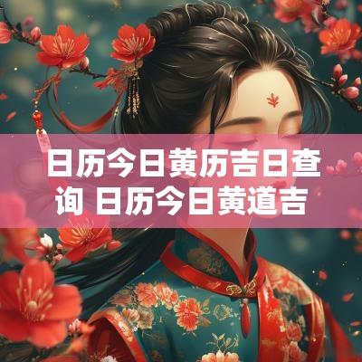 日历今日黄历吉日查询 日历今日黄道吉日
