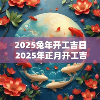 2025蛇年开工吉日 2025年正月开工吉日