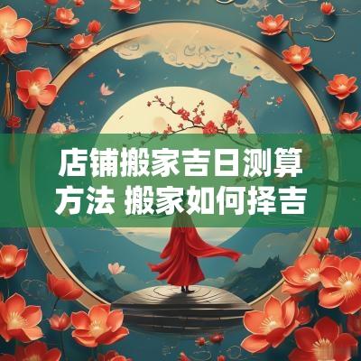 店铺搬家吉日测算方法 搬家如何择吉日和时辰