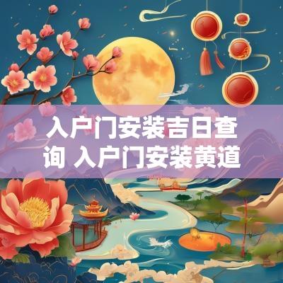 入户门安装吉日查询 入户门安装黄道吉日2025