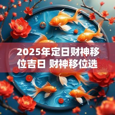 2025年定日财神移位吉日 财神移位选日子