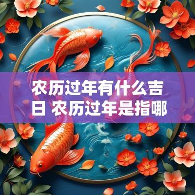 农历过年有什么吉日 农历过年是指哪一天