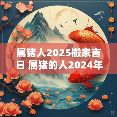 属猪人2025搬家吉日 属猪的人2025年搬家好不好