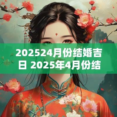 202524月份结婚吉日 2025年4月份结婚黄道吉日