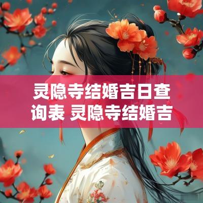 灵隐寺结婚吉日查询表 灵隐寺结婚吉日查询表最新