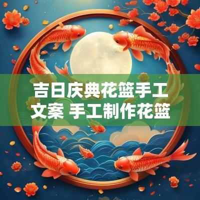 吉日庆典花篮手工文案 手工制作花篮主题