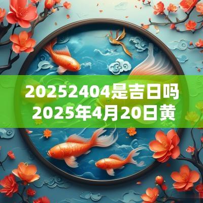 20252404是吉日吗 2025年4月20日黄历