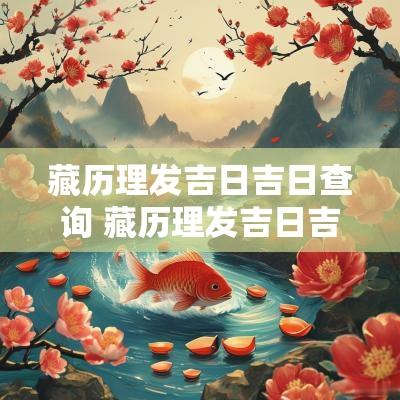 藏历理发吉日吉日查询 藏历理发吉日吉时