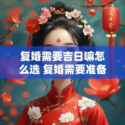 复婚需要吉日嘛怎么选 复婚需要准备什么材料2025