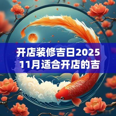 开店装修吉日2025 11月适合开店的吉日
