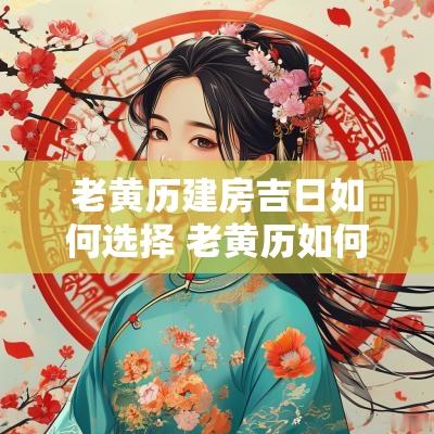 老黄历建房吉日如何选择 老黄历如何定黄道吉日
